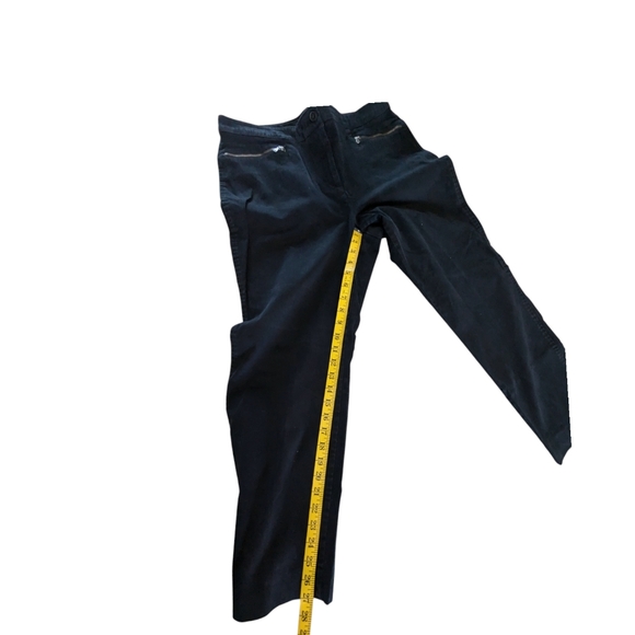 FINAL DAYS $5 Talbots Curvy Black Pants with Zipper Details Size 14P - Picture 6 of 10